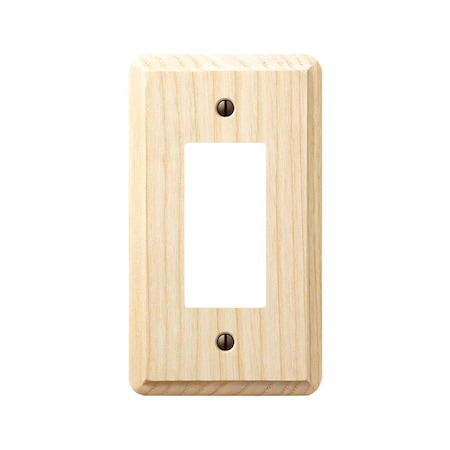 Amerelle Amerelle Contemporary Unfinished Beige 1 gang Wood Decorator Wall Plate 1 pk 401R
